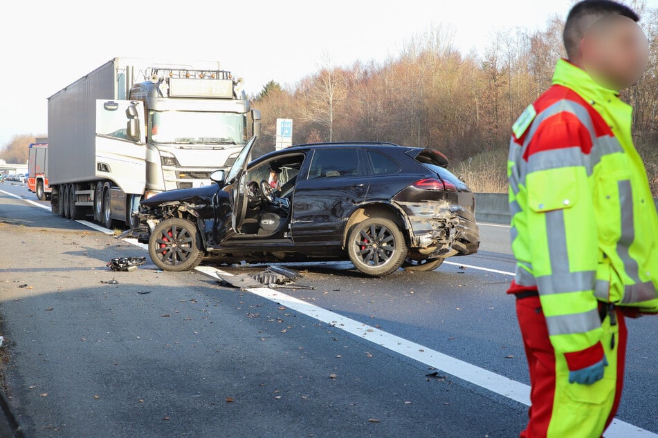Am Mittwochmittag gab es einen Unfall auf der A7.