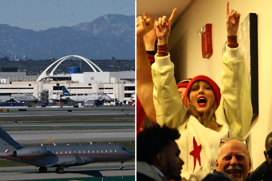 Taylor Swift flew in from Japan on Saturday, just in time to catch her boyfriend Travis Kelce's appearance in the Super Bowl.