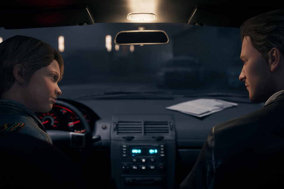 Patentochter Joan und Protagonist Sam haben ihre erste Unterhaltung seit Jahren.