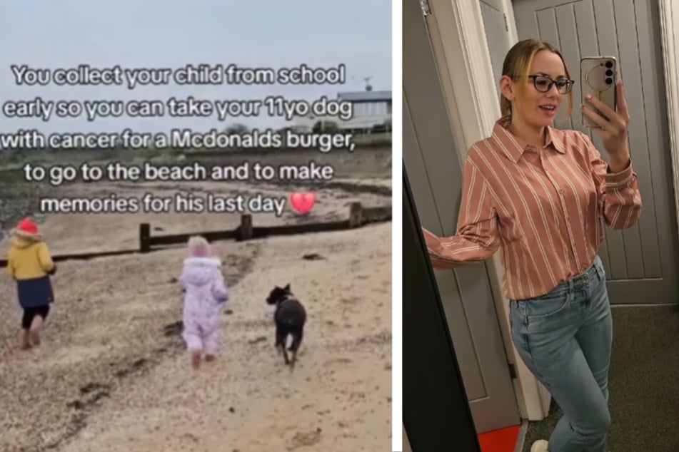 Natasha Hopper ermöglichte sich und ihren Kindern einen letzten schönen Tag mit dem Hund. Ihr Video wurde zu einem viralen Erfolg.