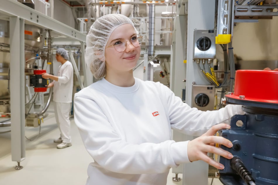 Katharina Scholze ist im zweiten Lehrjahr bei Sachsenmilch.