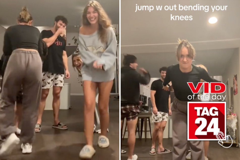 viral videos: Viral Video of the Day for October 13, 2023: Hysterical jumping challenge takes over TikTok
