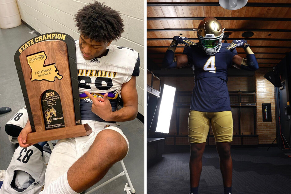 Jaiden Ausberry has committed to the Notre Dame Fighting Irish, putting the program back on top of team recruiting rankings.
