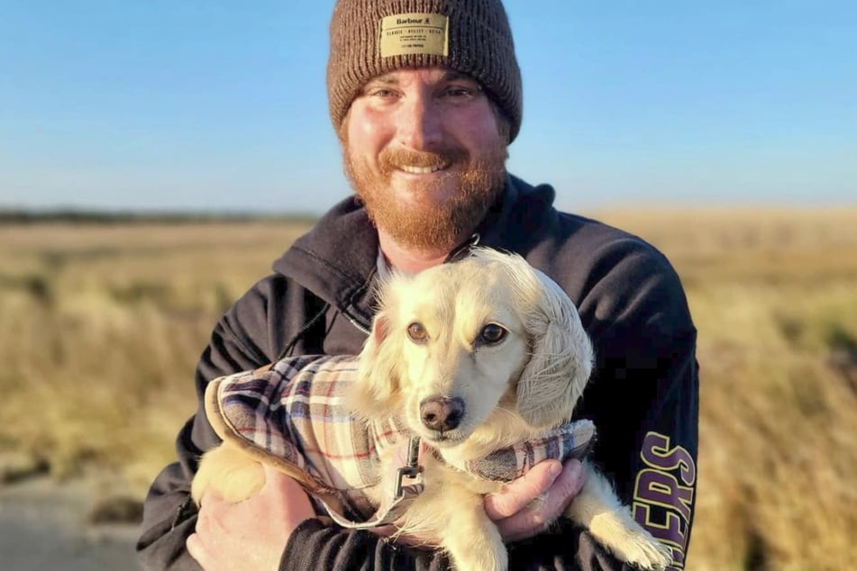 Luke Beard is an experienced angler, and his dog is always by his side.