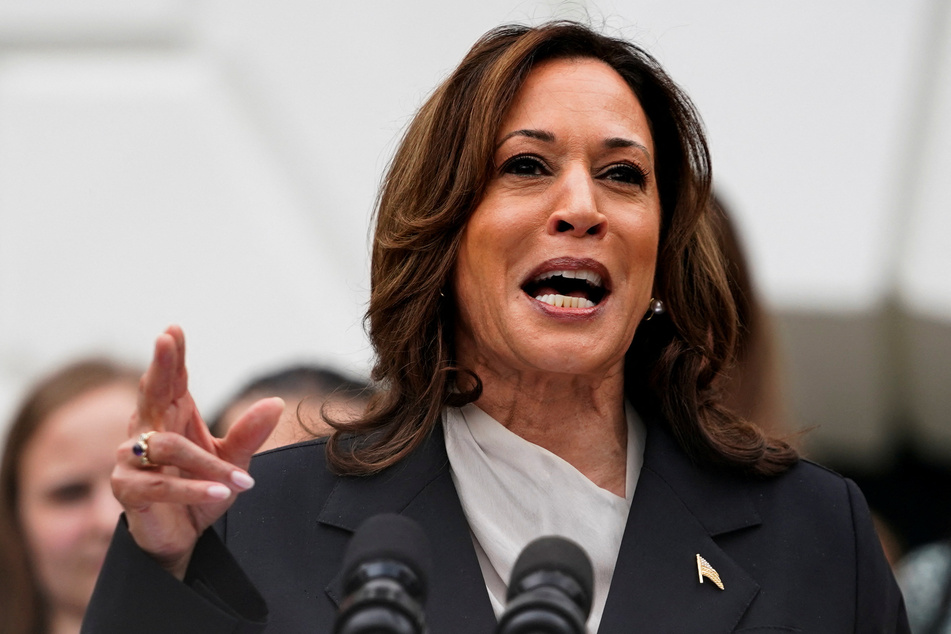 Harris played up her career as a prosecutor while comparing Trump to "predators," "fraudsters," and "cheaters" that she dealt with.