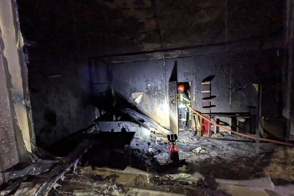 Die betroffenen Räumlichkeiten wurden fast vollständig zerstört.