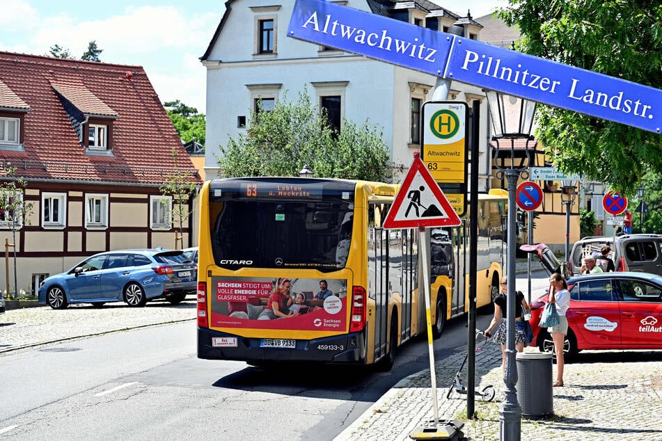 Pillnitzer Landstraße die gesamten Ferien voll gesperrt: Das müssen ÖPNV-Nutzer jetzt beachten
