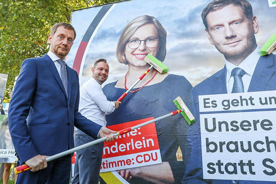 CDU in Sachsen nur noch dritte Wahl: Wird's jetzt für Kretschmer gefährlich?