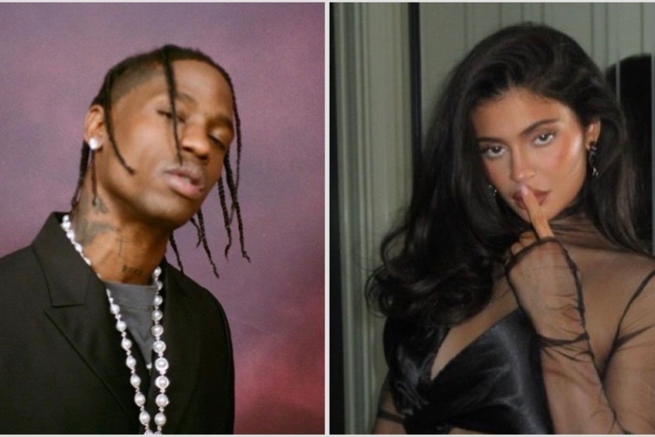 Travis Scott (l) praised Kylie Jenner on Instagram, igniting chatter that the pair may be back together.