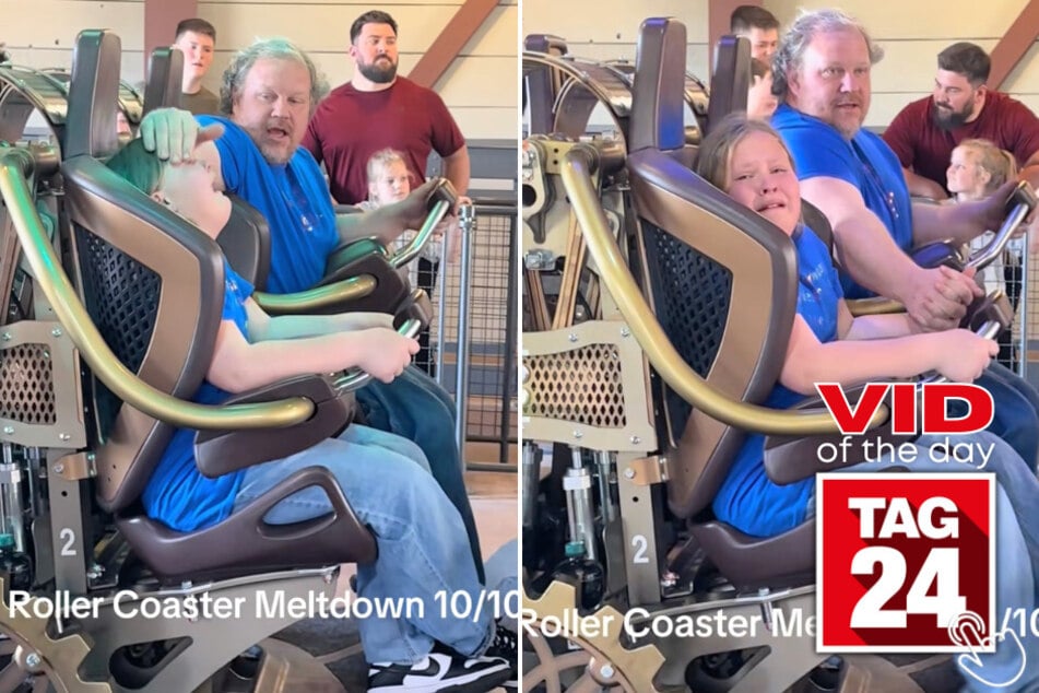 This little girl told her mom "I'm gonna die today" before riding a rollercoaster at Silver Dollar City... then rode it again an hour later!