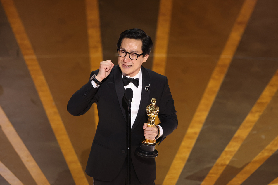 Ke Huy Quan becoming the first person from an Asian background to win the Oscar for best supporting actor.
