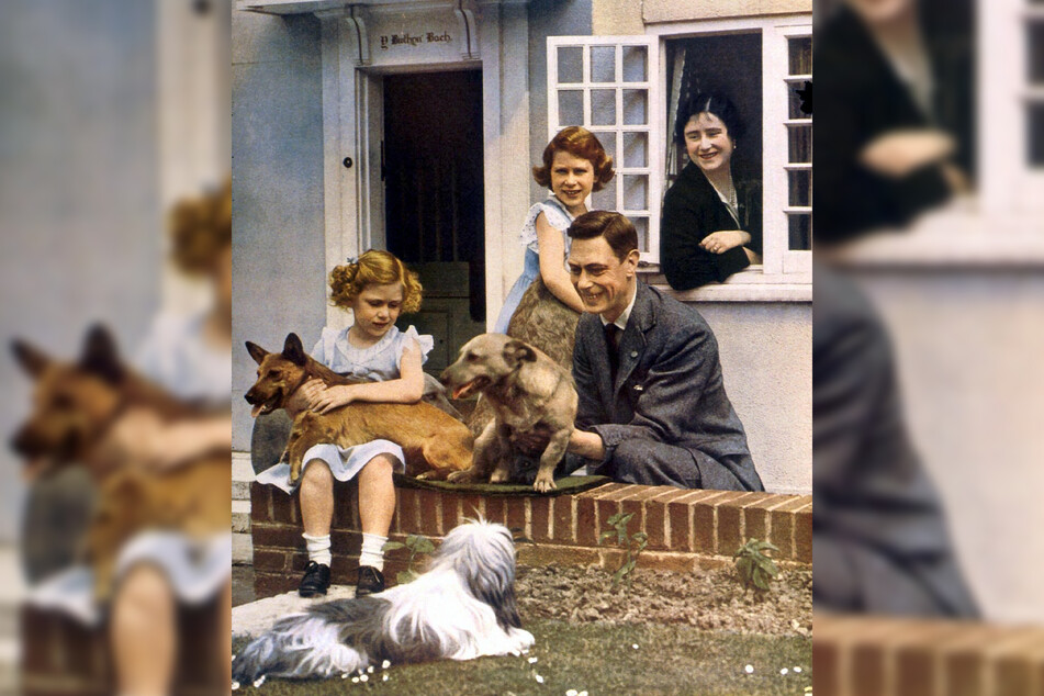 Dogs have played an important role for the Queen (second from left) since her childhood.