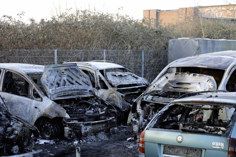 Bei einem Feuer auf dem Gelände eines Rostocker Gebrauchtwagenhandels wurden mehrere Fahrzeuge zerstört.