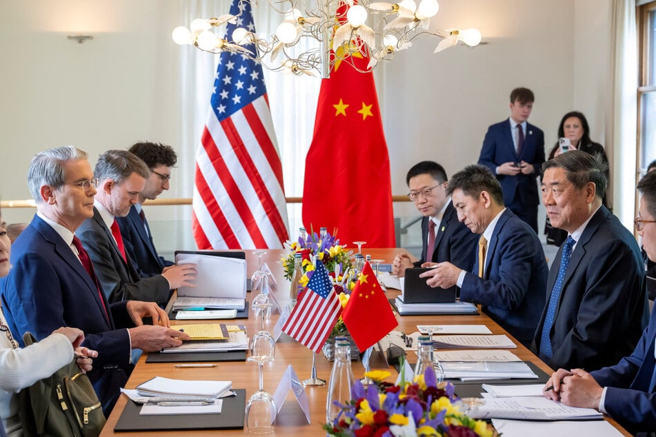 US and Chinese officials prepare to discuss trade and tariffs in a bilateral meeting in Geneva, Switzerland, on May 10, 2025.