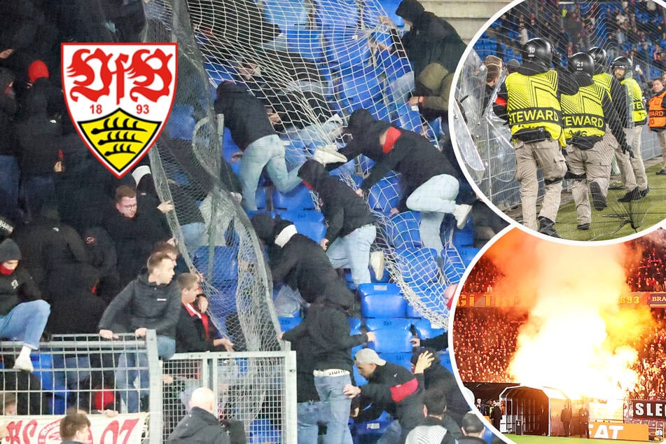 Eskalation vor VfB-Spiel in Basel: Fans prügeln am Familienblock wie wild aufeinander ein