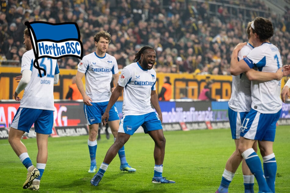 Herthas irre Achterbahnfahrt in Dresden: "Auf und Ab der Gefühle"