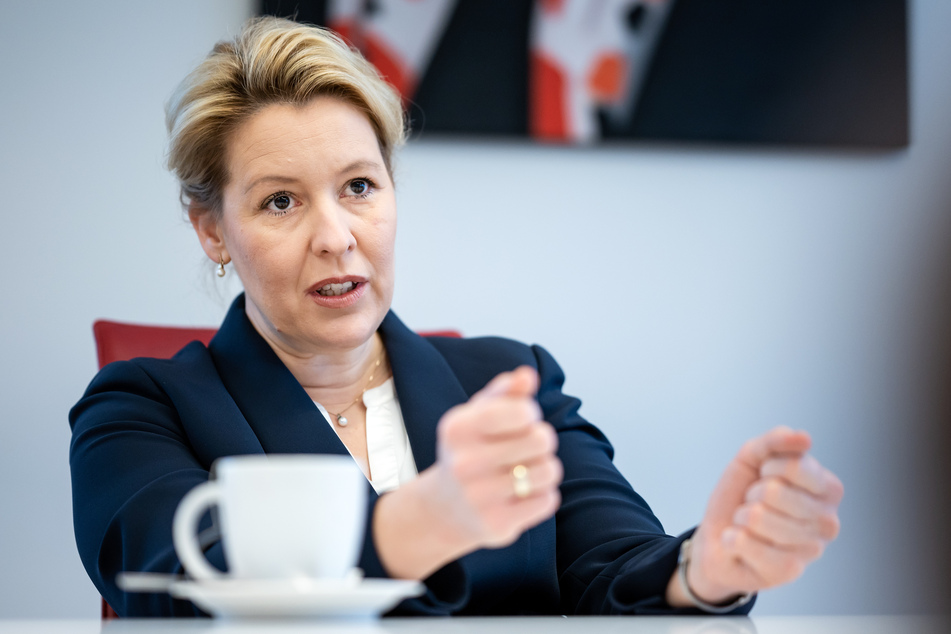 Franziska Giffey (43), Vorsitzende der Berliner SPD und designierte Regierende Bürgermeisterin von Berlin.