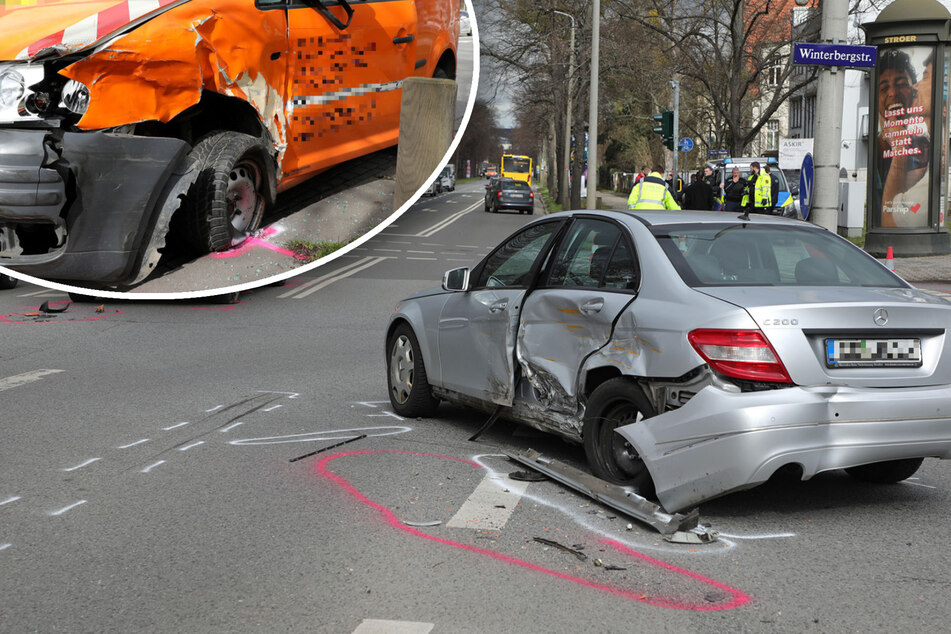Unfallserie in Dresden: 17-Jähriger beschädigt neun Autos