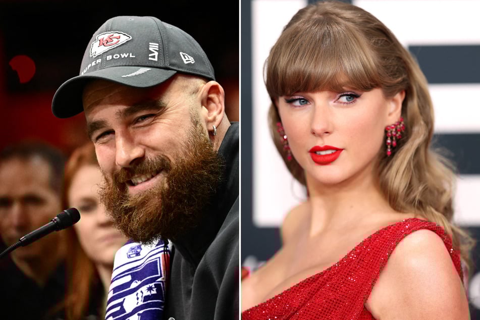 Taylor Swift (r.) and Travis Kelce proved they're still going strong as they were spotted celebrating Mother's Day with their families in Philadelphia.
