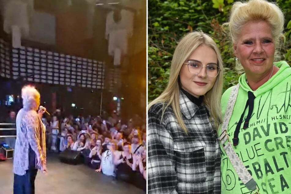 Silvia Wollny (58) durfte ihre Tochter Estefania (21) beim Konzert in Kassel ankündigen.
