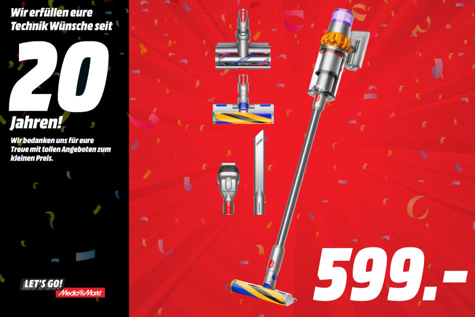 Dyson-Stielsauger für 599 Euro.