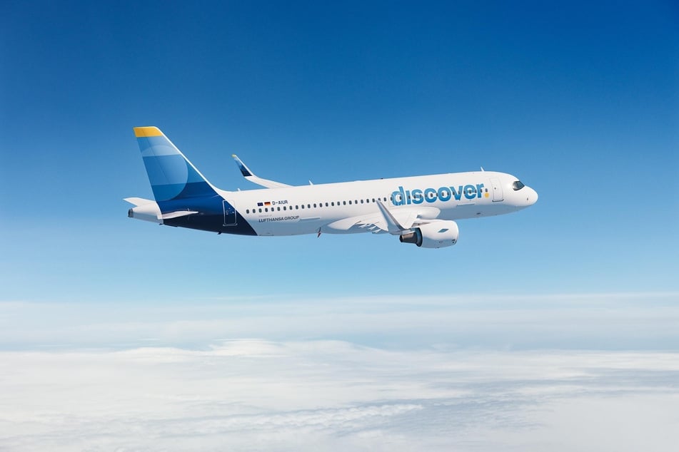 An A320 on "Discover the airlines" Kreiste am Donnerstag über Dresden. (Archive image)