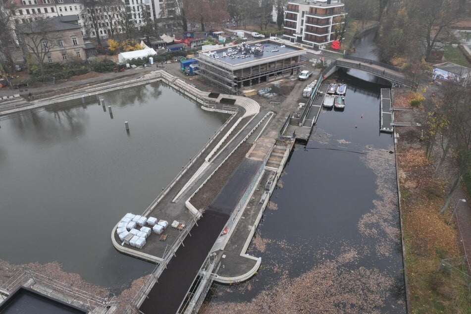 Die Arbeiten am Stadthafen befinden sich in den letzten Zügen.