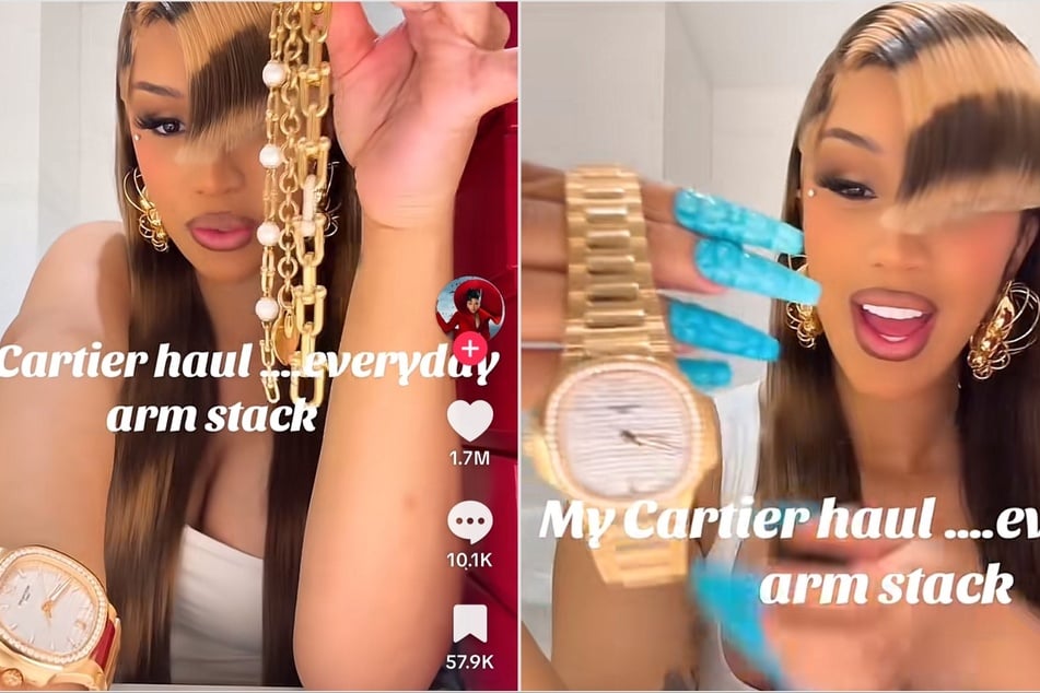 Cardi B showed off the pricey gift from her "boo boo" Stefon Diggs amid talk that the pair had broken up.
