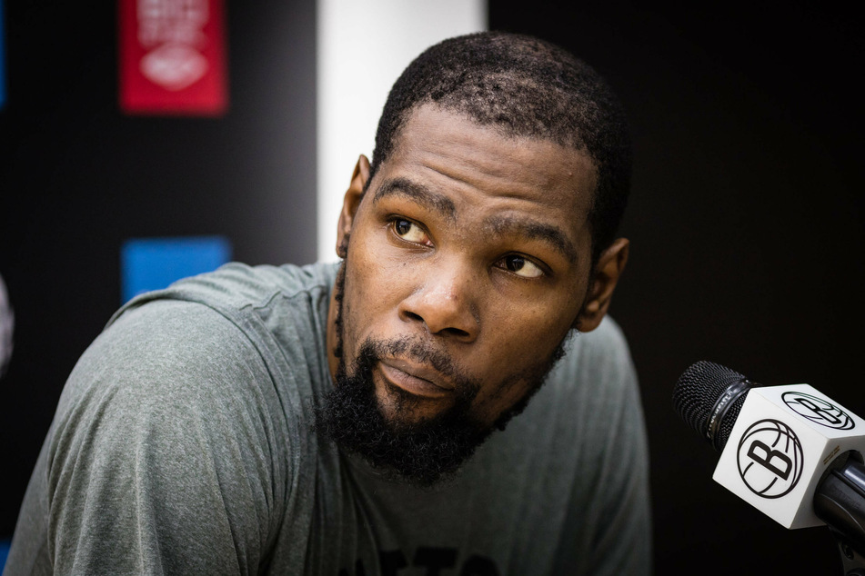 Nets power forward Kevin Durant missed his first game of the season Friday night with a shoulder sprain.
