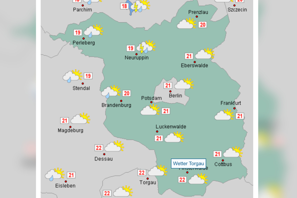 Die 20-Grad-Marke wird in einigen Regionen in Berlin und Brandenburg am Wochenende nur mit Ach und Krach erreicht.