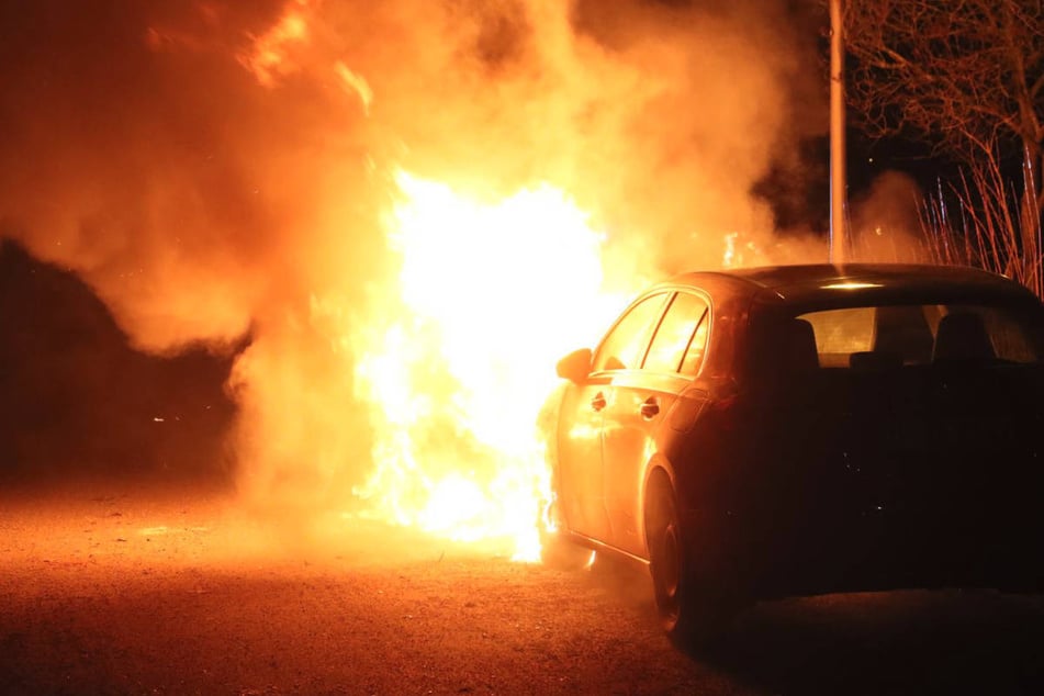 Bei dem Feuer auf der Blockdammbrücke sind insgesamt drei Fahrzeuge beschädigt worden.