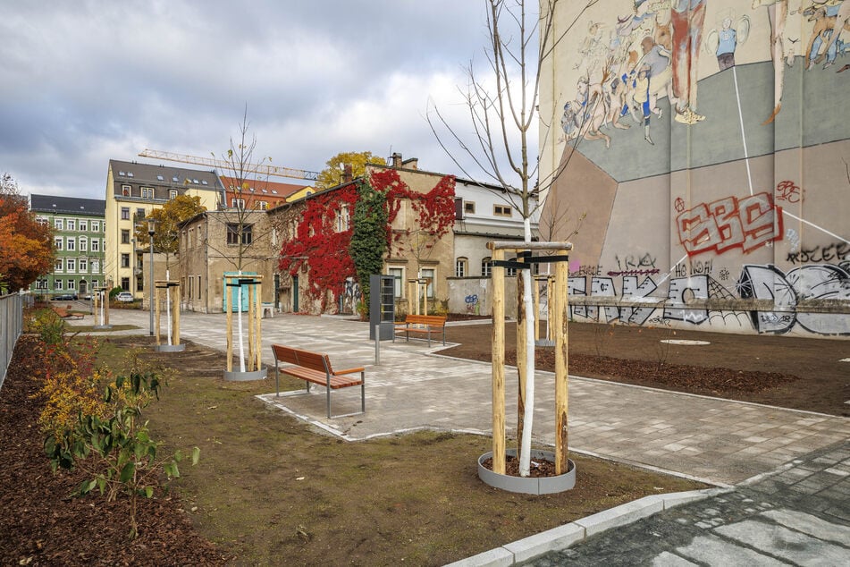 Zwischen der Seminarstraße und Wachsbleichstraße ist ein neuer Treffpunkt entstanden.