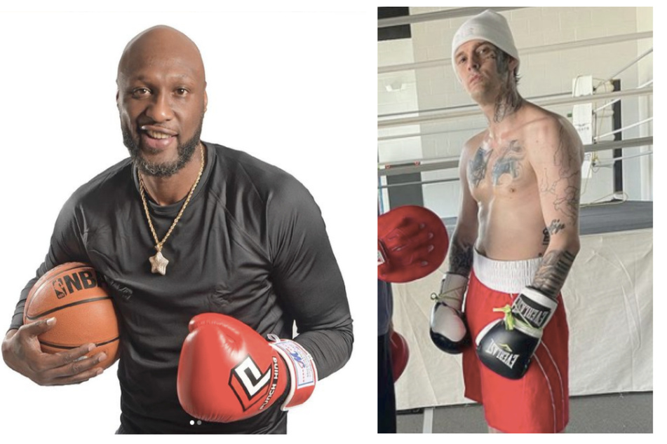 Lamar Odom and Aaron Carter both posted pictures of them training for the event.