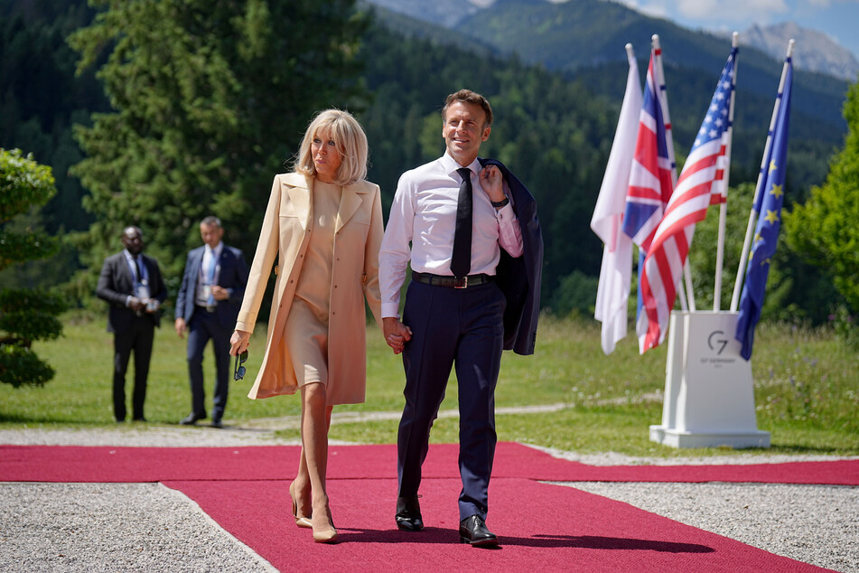 Emmanuel Macron (46) und seine Frau Brigitte (71) besuchen am Montag Dresden.