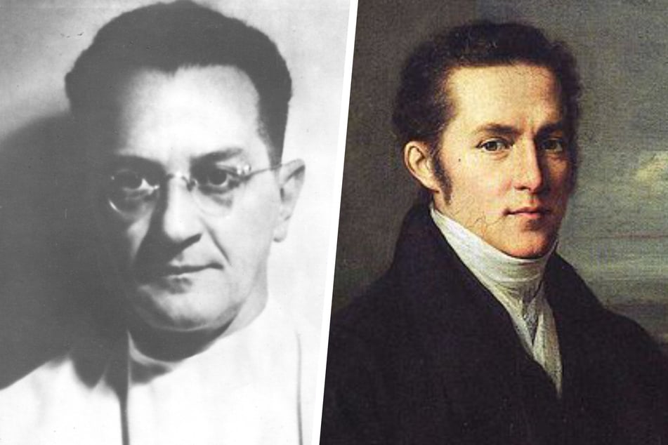 Rainer Fetscher (†49, l.) und Carl Gustav Carus (†80) galten lange Zeit als zwei der einflussreichsten Mediziner aus Dresden. Doch waren ihre Westen wirklich so weiß wie die Kittel, die sie trugen?