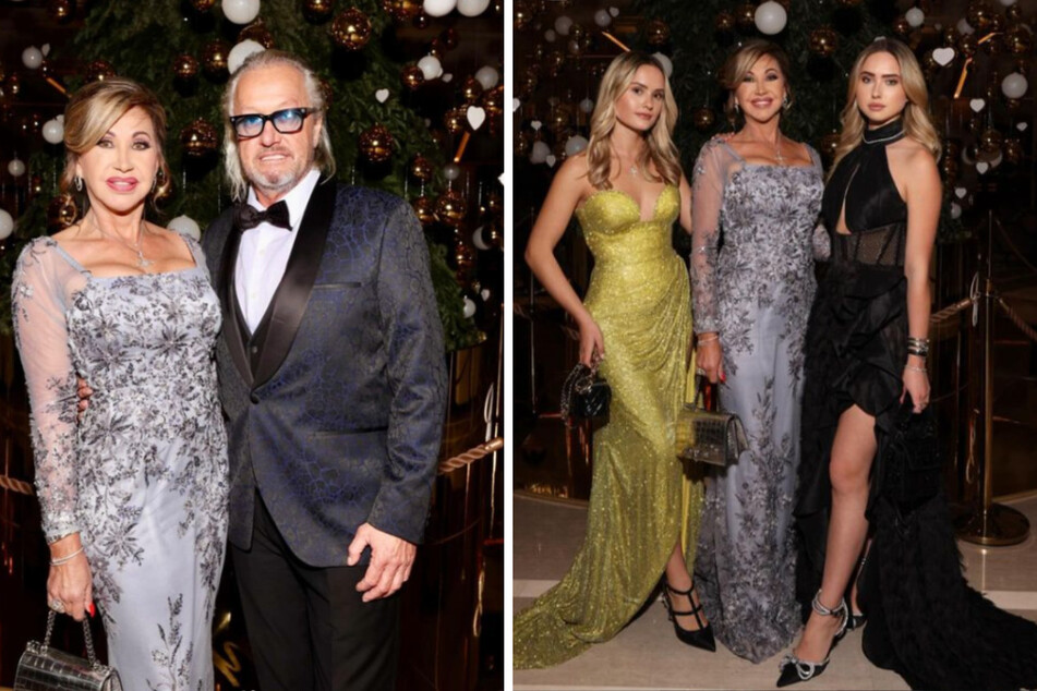 Gemeinsam mit Ehemann Robert (60) und ihren Töchtern Davina (20) und Shania (19) besuchte Carmen Geiss (58) den "Bal de Noël" in Monaco.