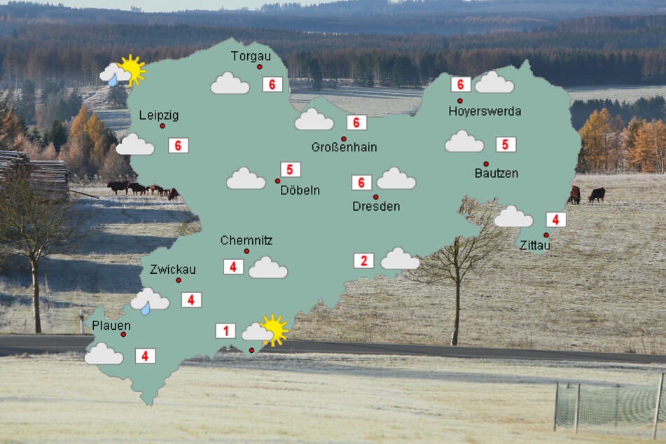 In Sachsen wird es in der kommenden Woche mit einstelligen Temperaturen durchaus frostig.