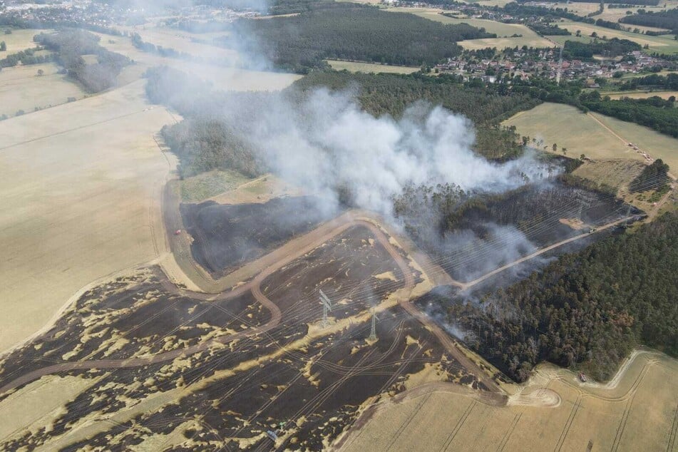 Sachsen-Anhalt: Hektarweise Wald und Feld abgebrannt