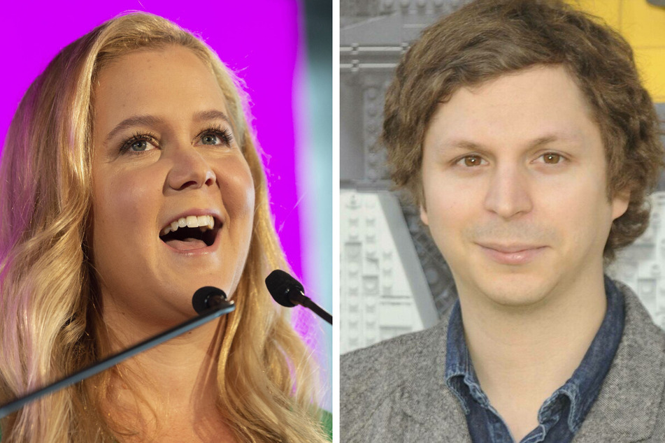 On Tuesday, Michael Cera (r.) confirmed that he is a first time dad after his pal Amy Schumer (l.) unintentionally outed him.