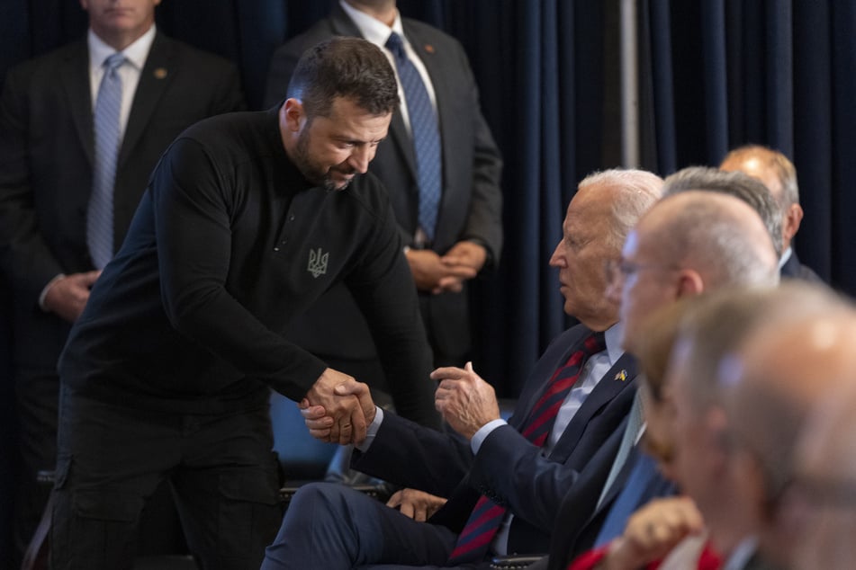 Der ukrainische Präsident Wolodymyr Selenskyj (46) und US-Präsident Joe Biden (81).