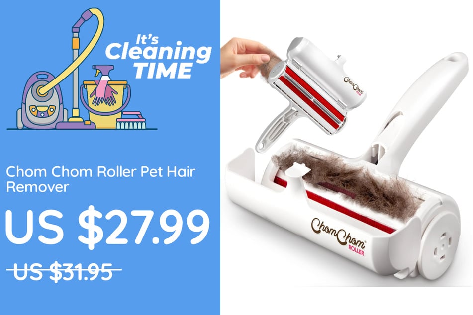 The Chom Chom Roller is great for pet hair.