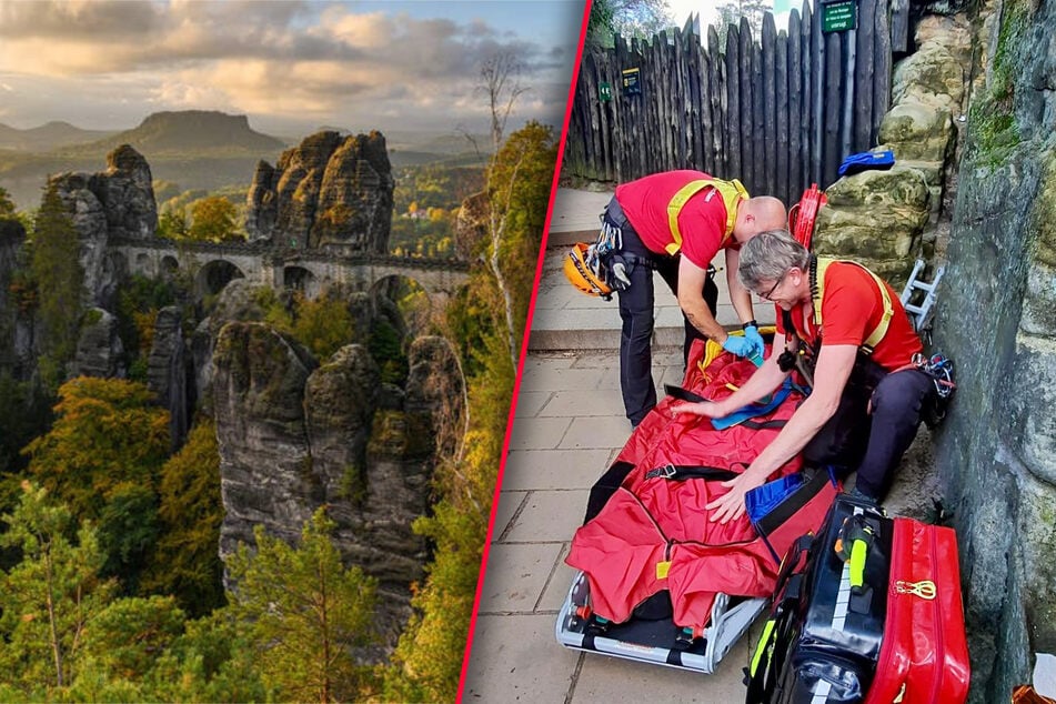 Medizinischer Notfall in Sächsischer Schweiz: Wanderin blutend aufgefunden