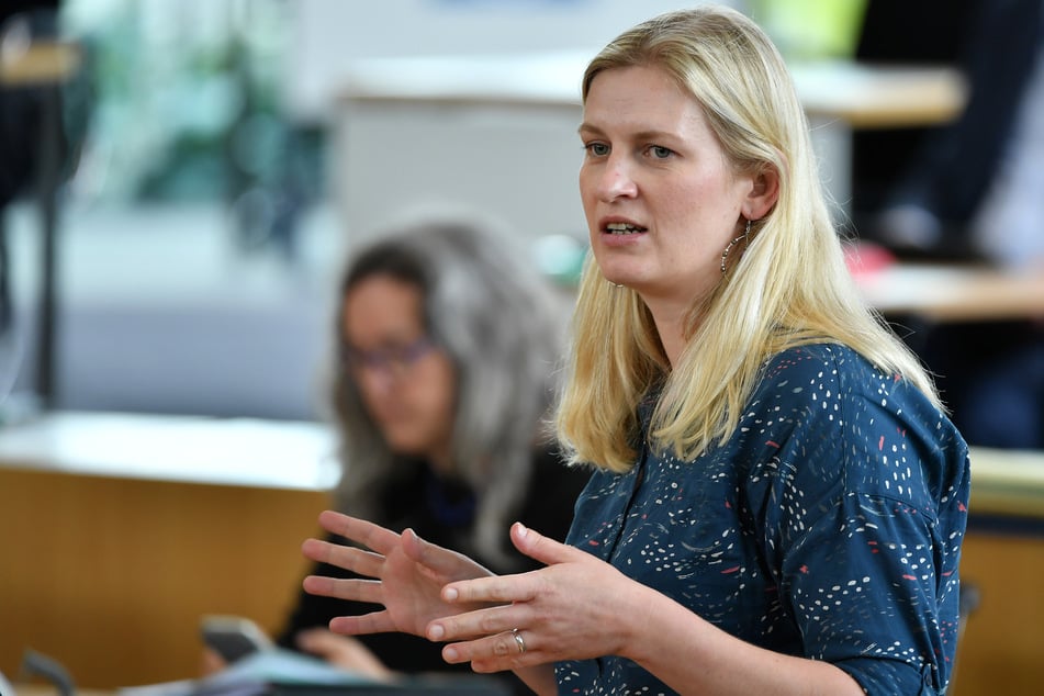 Madeleine Henfling (39, Grüne), Vizepräsidentin des Thüringer Landtages, kritisierte die gemeinsame Abstimmung mit der AfD. (Archivbild)