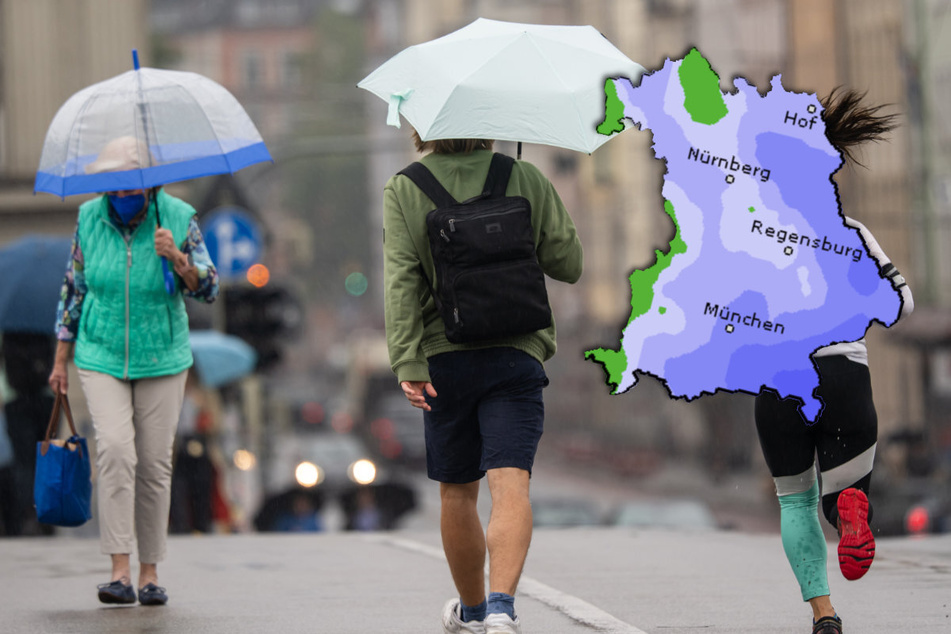 Wetter in Bayern: Dienstag bleibt regnerisch, der Mittwoch wird freundlicher