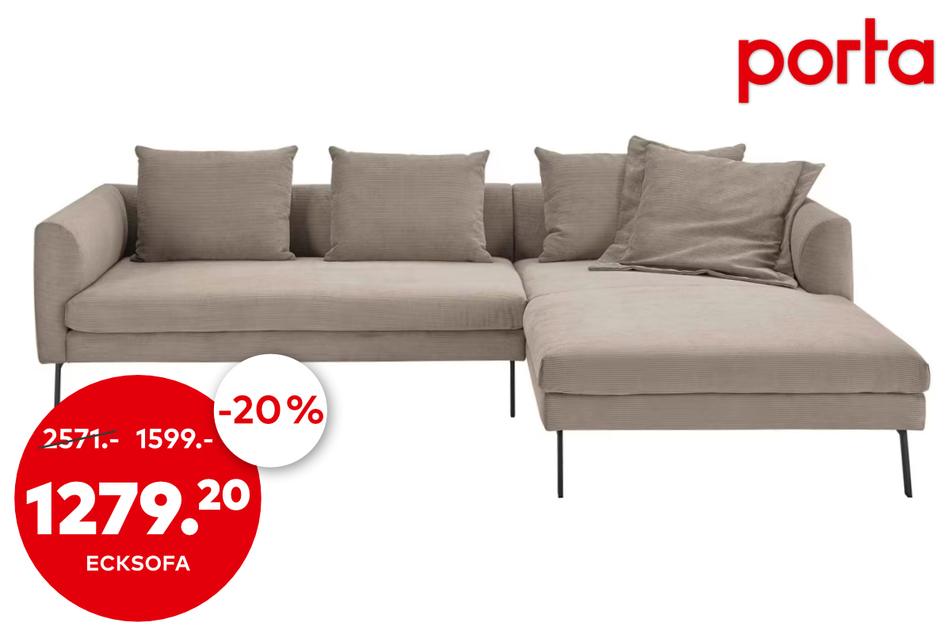 Ecksofa (Beige)