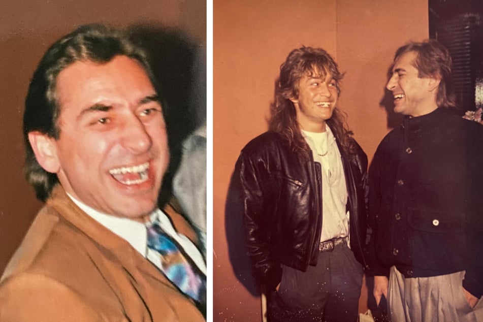 Links: Reinhard "Ringo" Klemm († 2021). Rechts: Klemm zusammen mit seinem Sohn Marlon (l.) in den 1980ern.