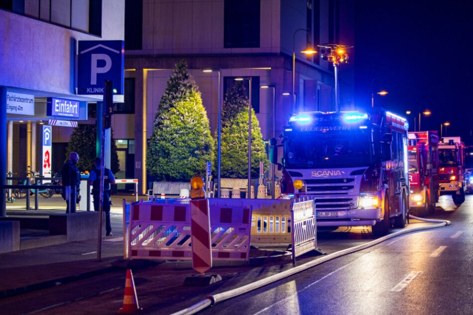 Brand in Tiefgarage des Darmstädter Klinikums löst Großeinsatz aus