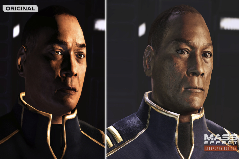 4K-Texturen und ein völlig neues Beleuchtungs- und Kontrasterlebnis dank HDR-Technologie zeigen eindrucksvoll, wie zum Beispiel Details bei Charakteren im neuen Spiel (rechts) gegenüber dem alten zur Geltung kommen.