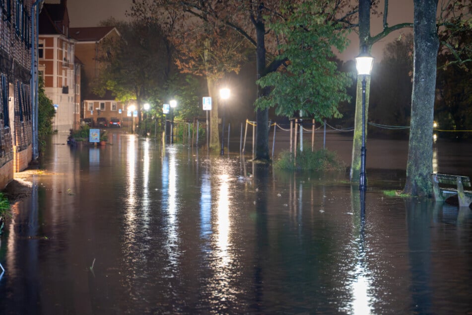 Durch das Hochwasser wurden einige Straßen überschwemmt.