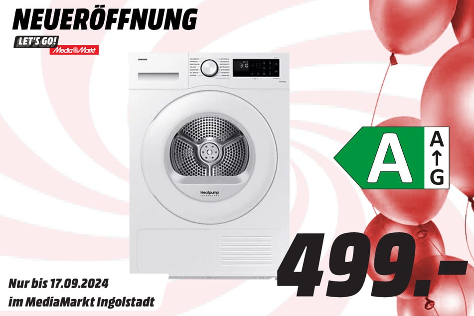 Samsung-Trockner für 499 Euro.